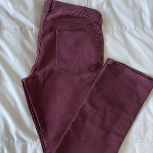 J Crew mens red corduroy pants 30x30
